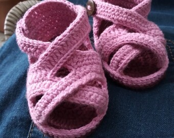 Crochet Baby Booties Sandals