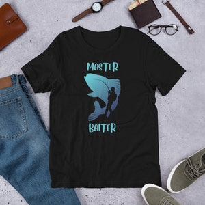 Grappig visshirt voor visser vissen cadeau Master Baiter Unisex t-shirt