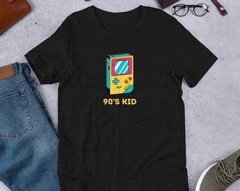 Camiseta retro de juego para niños de los 90, camiseta nostálgica de los 90, camiseta de jugador vintage, camiseta retro unisex