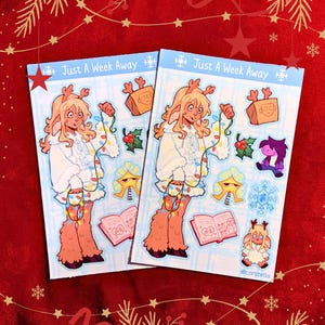 Noelle Holiday Delatrune Sticker Sheet