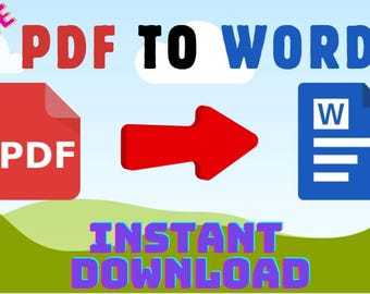 Convert PDF to Word,PDF to Word, PDF Conversion, Editable Word Document, Fast Document Conversion