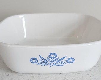 ヴィンテージ CORNING WARE プチブルー コーンフラワーキャセロール P