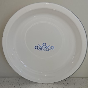 Corning Ware blauwe korenbloem P-309 9 x 1 1/4 inch taartbord vintage VS
