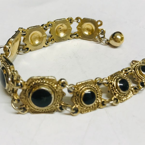 Volmer Bahner Danish Enamel silver gilt bracelet