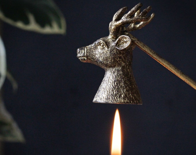 Gold Stag Candle Snuffer