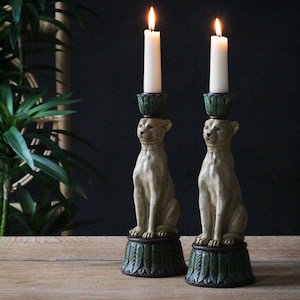 Quirky Leopard Candlestick, Candleholder