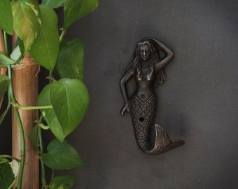 Cast Iron Mermaid Hook