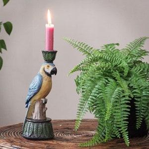 Quirky Parrot Candlestick, Candleholder image 1