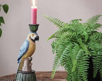 Quirky Parrot Candlestick, Candleholder