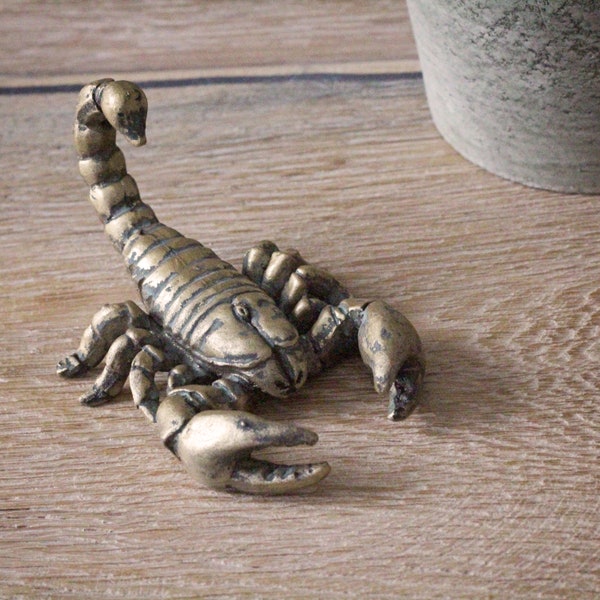 Small Gold Scorpion Ornament