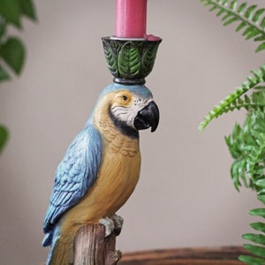 Quirky Parrot Candlestick, Candleholder image 2