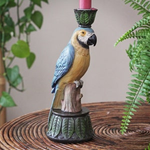 Quirky Parrot Candlestick, Candleholder image 3