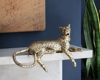 Gold Leopard Shelf Sitter - Style A