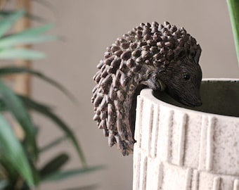 Igel Topf Aufhänger braun
