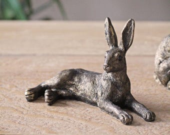 アンティークブロンズ製ウサギの置物3点セット - Etsy 日本