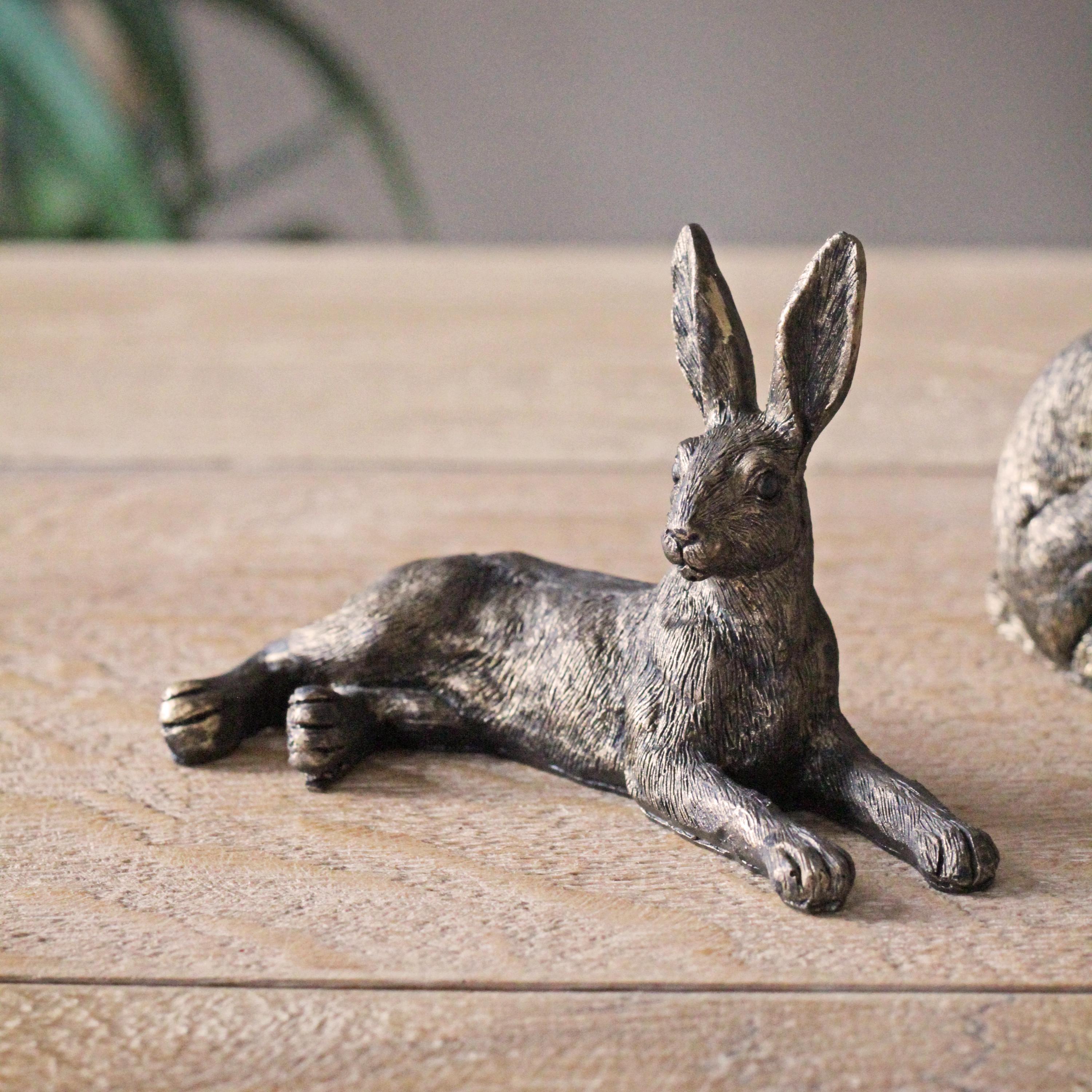 アンティークブロンズ製 うさぎの置物3個セット - Etsy 日本