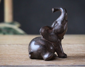 Small Sitting Elephant Ornament