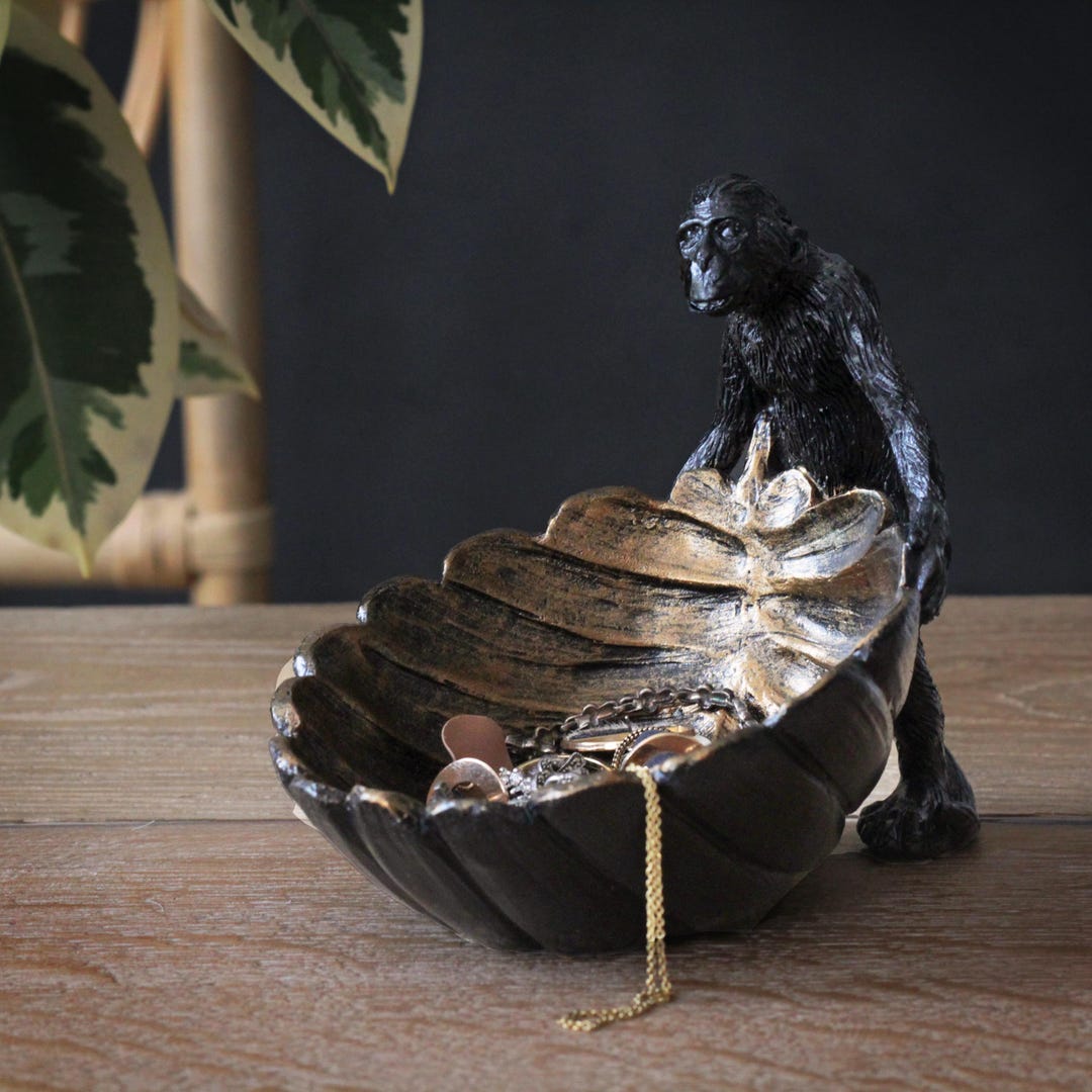 Monkey Shells Monkey With Shell Dish, Bowl - Etsy