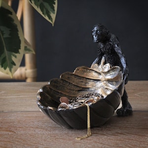 Monkey with Shell Dish, Bowl