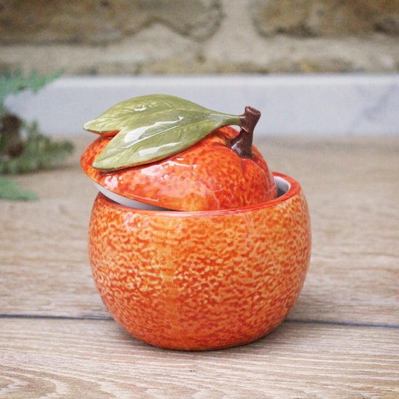 陶器のオレンジ皿 - Etsy 日本