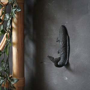 antique fish wall hook japan Japanese Wooden Jizai Kagi Art Antique Tozai | Online Store general purpose antique style hook Antique Japanese Jizai-Kagi Wooden Fish
