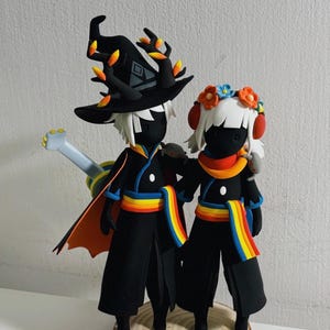 handmade light clay doll miniature sculpture customized, that sky game light kid, cute couple pose picture designed small birthday gift