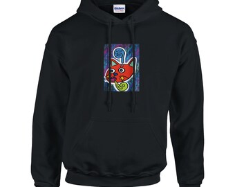 Gasp! I Exist Kitty Hoodie