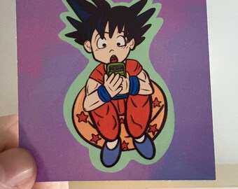 Goku Gaming on Bean Bag Vinyl Sticker