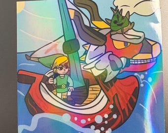 Toony Link Wind Waker Sticker