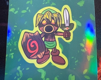 Deku Link Holo Vinyl Sticker