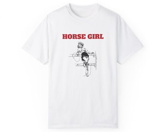 Horse Girl, Cowgirl Funny Graphic Tee, Country Music, Comfort Colors Unisex Garment-Dyed T-shirt