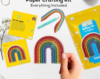 Quillingset regenboogpapier: doe-het-zelfproject voor beginners