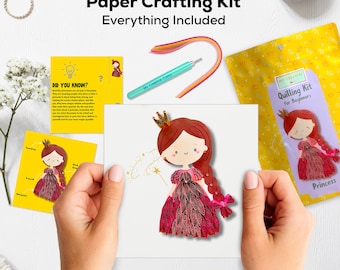 Princess Paper Quilling Kit: doe-het-zelfproject voor beginners