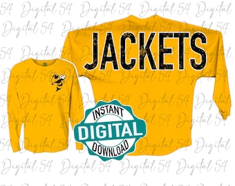 Jackets PNG | Digital Download | School Spirit | Custom PNG | Mascot | Printable | Cute and Trendy| Game Day Gear | Instant Download | Bee
