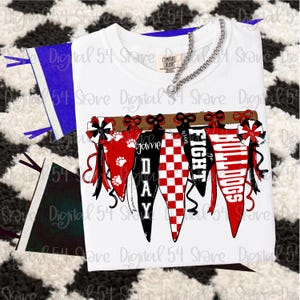 Bulldogs Pennant PNG | Adorable Fun Design | Trending PNG | Instant Download Cute School Spirit | Custom Orders Accepted | College Sports |