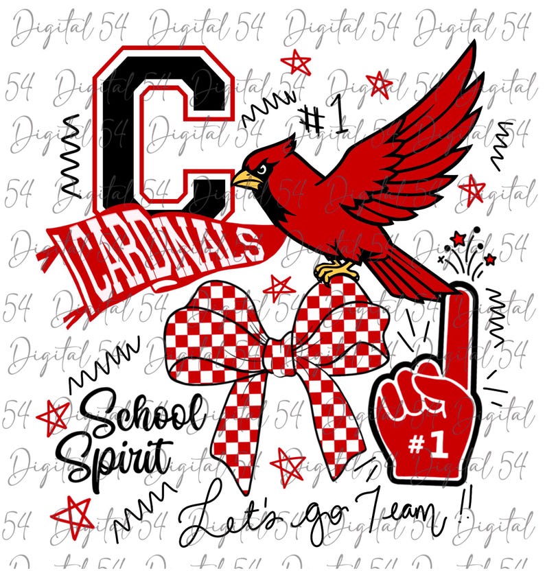 Cardinals PNG: College Sports Pennant Design (digital File - Etsy