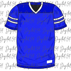 Royal Blue Jersey PNG | Customize With Your Number | Digital Download | Print File | School Spirit | Custom PNG | Football Jersey | Go Team