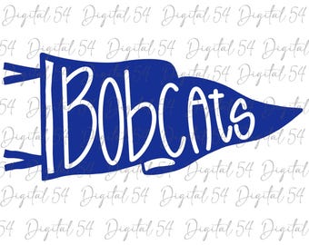Bobcats Flag PNG | THREE Prints | Digital Download | Cut File | School Spirit | Custom PNG | Sports | Mascot | Printable | Trending | Cute |