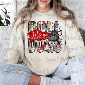 Bulldogs Patchwork PNG | Adorable Fun Design | Trending PNG | Instant Download Cute School Spirit | Custom Orders Accepted | College Sports