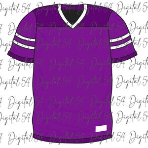 Purple Jersey PNG | Customize With Your Number | Digital Download | Print File | School Spirit | Custom PNG | Football Jersey | Trendy | Fun