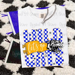 Wildcats PNG | Cats Pennant Flag Print | Digital Download | Cute | School Spirit | Custom PNG | Football | Mascot | Printable | Trending