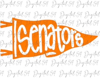 Senators Flag PNG | Custom Pendant | Digital Download | Cut File | School Spirit | Custom PNG | Football | Mascot | Printable | Trending |