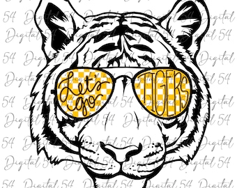 Tigers PNG l Printable File | Instant Download | School Spirit  | Fun Trendy PNG | DTF & Sublimation Compatible | Cute Graphic Design