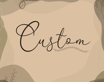 Hand Embroidered Custom Tote Bag