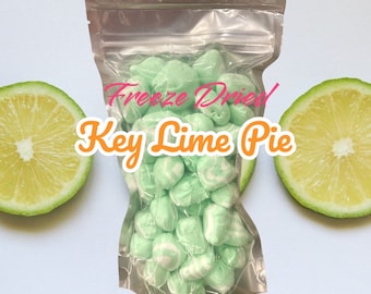 Freeze Dried Key Lime Pie Salt Water Taffy, Delectable Treats, Homemade Fun Taffy Bombs, Dried Candy, Freeze-Dried Snacks
