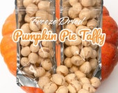 Freeze Dried Pumpkin Pie Salt Water Taffy, Homemade Freeze-Dried Candy with Pumpkin Pie Flavor, Snacks for the Family
