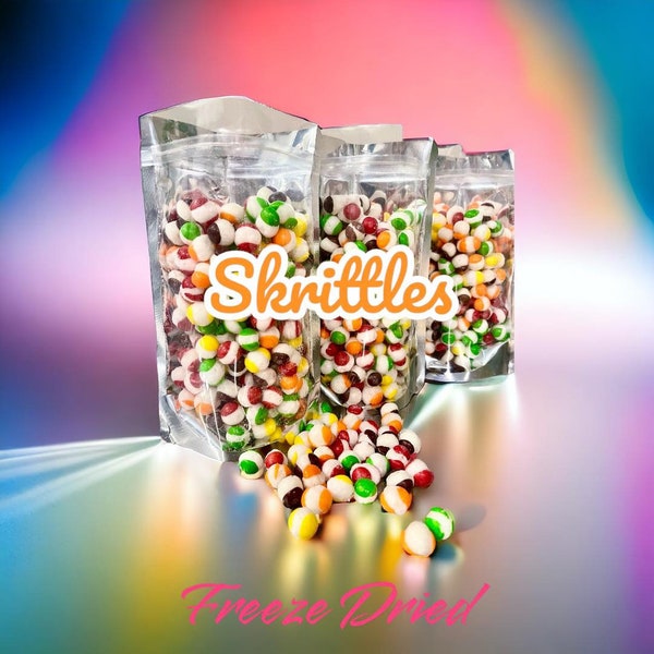 Freeze Dried Skrittles, Space Food, Freeze Dried Candy, Rainbow Crunch, Treats