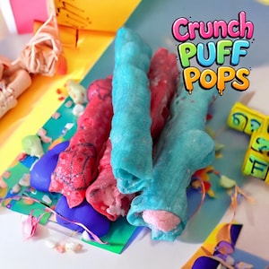 Freeze Dried Fruit Rollups with Cotton Candy: Crunchy TikTok Candy