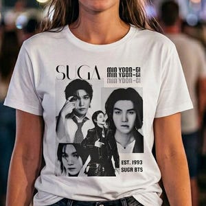 Suga White Shirt - Etsy