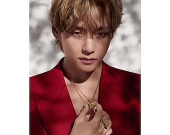 V BTS inspired poster - Kim Taehyung wall art - Taehyung k-pop poster - BTS inspired room decor -  Army gift - BTS inspired wall decor